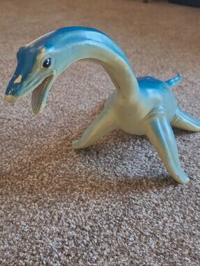 Dinosaur Blue ELASMOSAURUS Soft Rubber Squishy TOY MAJOR TRADING CO 2006
